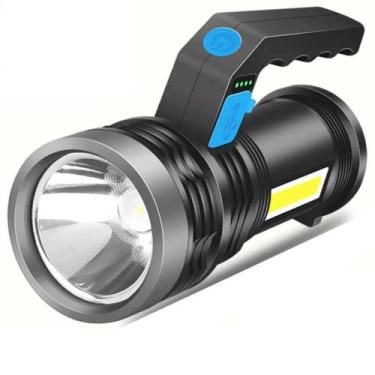 Imagem de Lanterna Led Bateria Recarregavel Ultra Iluminação e Strob - Bmax