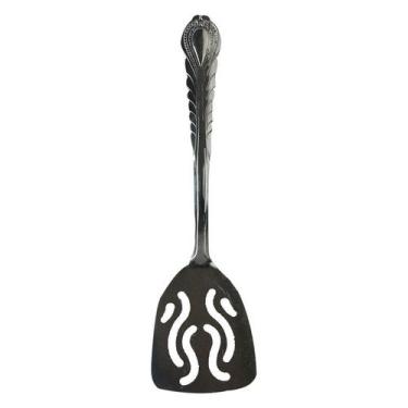Imagem de Espatula Fritura Chapeiro Vazada Metal 23cm - FX