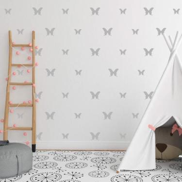 Imagem de Kit de Adesivos Borboletas Tamanhos Diversos Decoração Quarto Menina -