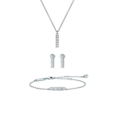 Imagem de Ted Baker London Minni Mini Sparkle Bar Conjunto de presente para mulheres, Standard, Latão, Cristal