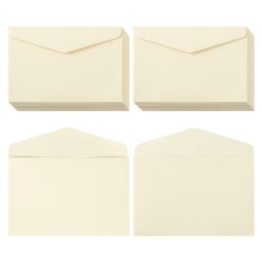 Imagem de Pacote com 120 Mini Envelopes Kraft Pequenos Envelopes Autoadesivos Pequenos Bolsos para Cartões de Visita, Natal, Férias, Cartões de Presente Pequenos Cartões de Convites (4,13" × 2,193 cm) (cor