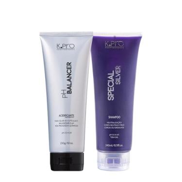 Imagem de Kit K.Pro Special Silver Ph 5.5 a 6.5 Shampoo e Acidificante (2 produtos)