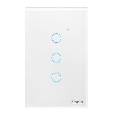 Imagem de Interruptor Smart Zinnia | 3 Botões | Inteligente | Touch | Compatível com Alexa | Smart Home | 10A | 50/60Hz | Branco | ZNS-I3B-WH01