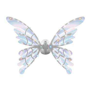 Imagem de Deevoka Asa de fada elétrica led asa de borboleta para meninas fantasia de halloween asa de anjo asa de fada para natal feriado aniversário