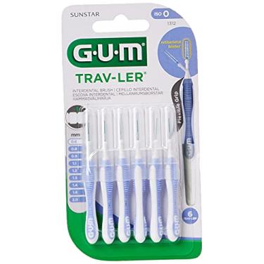 Imagem de GUM Escova interdental Trav-ler 0,6 mm azul claro (6 peças) por Gum