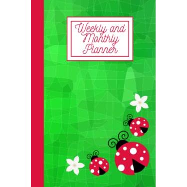 Imagem de Weekly and Monthly Planner; Ladybugs: One Year Planner, Nature, 6" by 9", 114 Pages