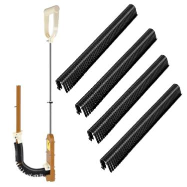 Imagem de KINHUI Kit de grampeador de placa de espuma PEX com 1100 peças de grampos de placa de espuma, instalações de sistema de aquecimento radiante de piso, pistola de grampo de pé para madeira e placa de