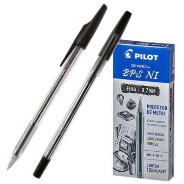 Imagem de Caneta Bps 0.7 Pilot 12 Unidades, Preto