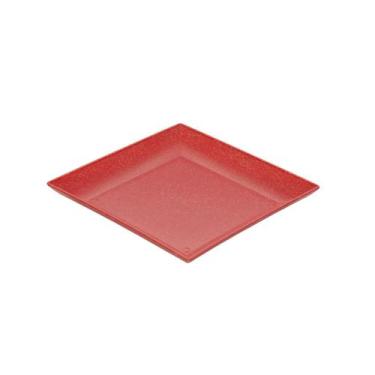 Imagem de Petisqueira prato quadrado 24cm ecológico vermelho - evo