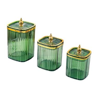 Imagem de Ioensy 3 Peças de Caixas para Armazenar Lanches com Compartimentos, Contas da torre verde