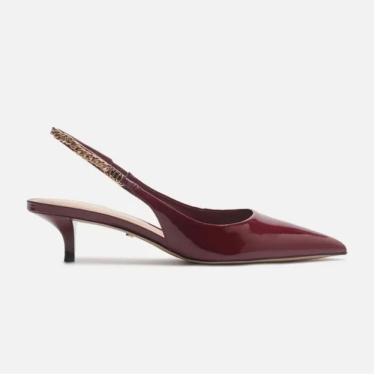 Imagem de Sandalia Salto Kitten Slingback Corrente Arezzo Feminino