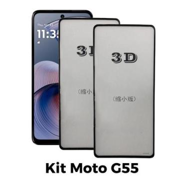 Imagem de 2UN Película 3D de Vidro para Motorola Moto G55 - LXL