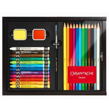 Imagem de Estojo de Madeira Caran d'Ache Multi Produtos com 27 Unidades - 3000.4