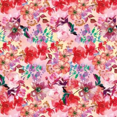 Imagem de Saco para presente, estampado, flor, florido 20x29 C/50un - Cromus, ÚN