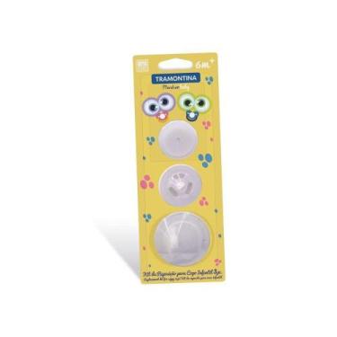 Imagem de Kit De Reposição Monsterbaby Para Copo Infantil Tramontina 3 Peças Tra