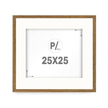 Imagem de Moldura 25x25 com Paspatur Porta Retrato para Fotos Imagem Arte Borda Branca