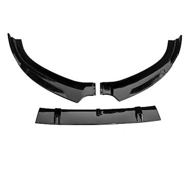 Imagem de 3PCS Car Front Bumper Splitter Lip Difusor Spoiler Protector Cover Guard Deflector Lip Compatível Para A3 S3 8V S-line Sedan 2014-2016(Glossy Black)
