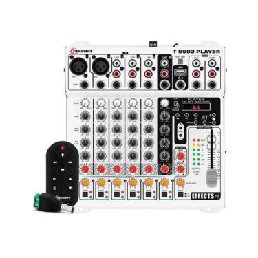 Imagem de Mesa de Som Automotivo 6 Canais Bluetooth Player com Efeito Echo FX Ta