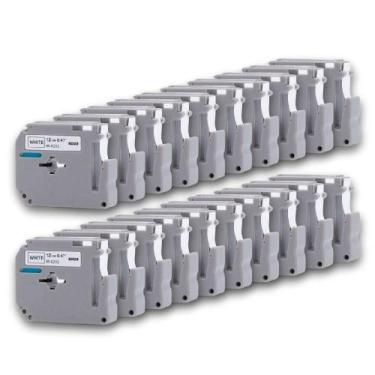 Imagem de Kit 20 Fitas Compatível Etiquetador Brother Pt-70 Pt-80 Pt-90 Mk 231 M