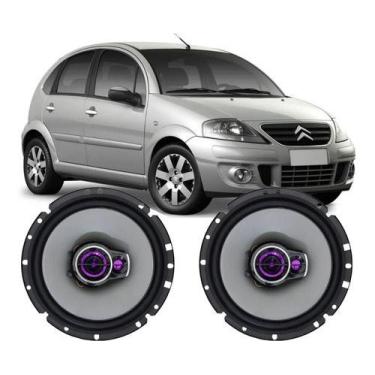 Imagem de Kit Alto Falante Pioneer Porta Dianteira Citroen C3 100w Par, Preto