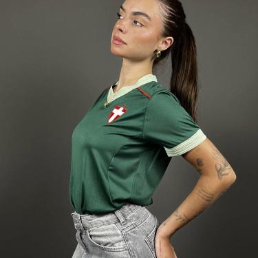 Imagem de Camisa Palmeiras Retrô 1914 Cruz de Savóia Dry verde Feminina-Feminino