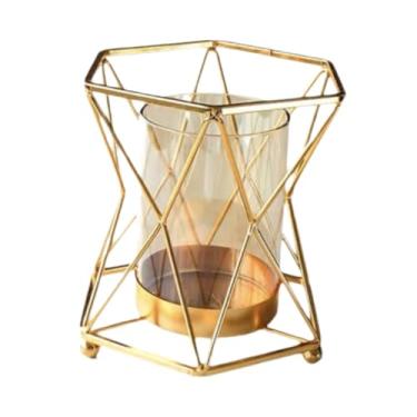 Imagem de Fenteer Base estável de plantador de vasos de flores para decoração de casa Organizador de arranjo floral para estante de livros Mantel de férias de quarto de, Altura 15 Cm