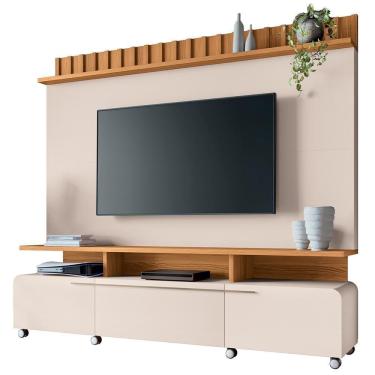 Imagem de Estante Home Theater Para Tv 70 Pol 200cm Artemis B01 Off White Cinamomo