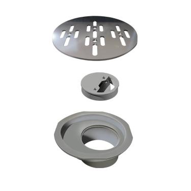 Imagem de Grelha Para Caixa Sifonada Elleve Redonda 100mm Polida Linear