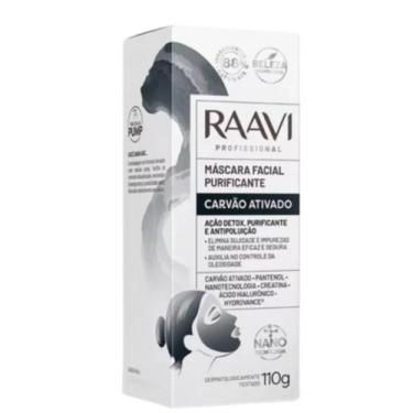 Imagem de Máscara Raavi Facial Carvão Ativado 110g
