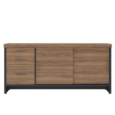 Imagem de Balcão para Escritório 2 Portas 3 Gavetas com Chave Grande