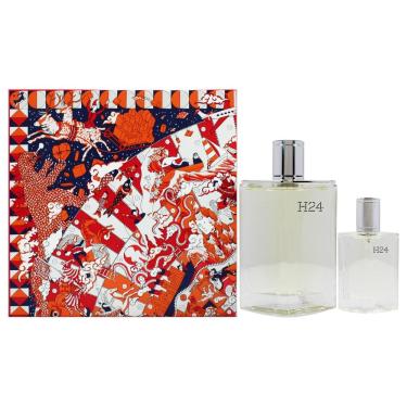 Imagem de Perfume Hermes H24 para homens, spray EDT de 100 ml, conjunto de presente para 2 peças
