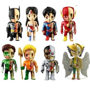 Imagem de Kit 13 Bonecos Xxray Jogo Injustice Gods Among Us Ps4 Xbox - Mighty Ja