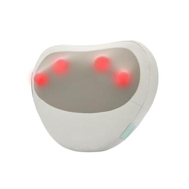 Imagem de Homedics Almofada de massagem shiatsu aquecida para dor no pescoço, costas e ombros. Portátil, massageador de tecidos profundos sem fio. Crie sua própria cadeira de massagem, para cama, chão ou sofá