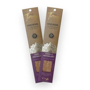 Imagem de Kit com 2 Incensos Naturais e Artesanais Vareta Therapy Arruda do Mediterrâneo e Floral de Bach CRAP APPLE