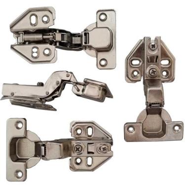 Imagem de 4pçs Dobradiças Super Curva Caneco Porta Armário Móveis 35mm - Facil N