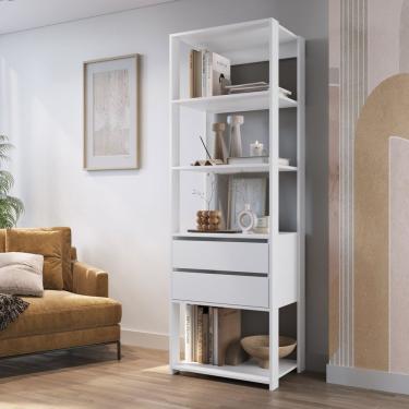 Imagem de Módulo Para Closet Com Prateleiras E Gavetas 183X45X60Cm Montana Prodecor Branco