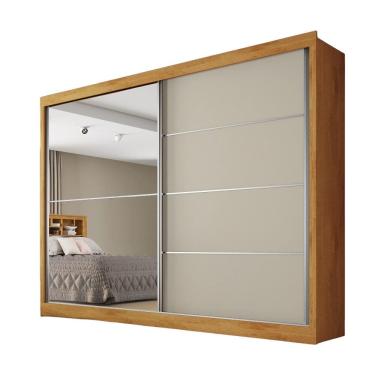 Imagem de Roupeiro Verona Plus 1 Porta com Espelho MDF - MadeMarcs