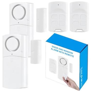 Imagem de Toeeson Alarme De Porta Com Controle Remoto, Alarmes Janela Sem Fio, Sensor Abertura 120 Db, Vários Modos, Segurança Para Crianças E Idosos Na Piscina