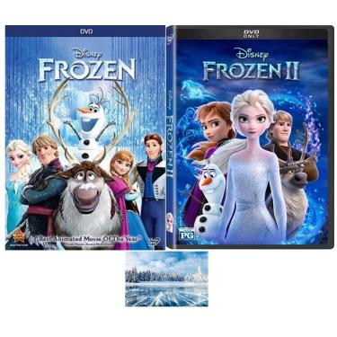 Imagem de Generic Disney'S Frozen Dvd Double Session Um 1 E Dois 2 Inclui Cartão De Arte Com Impressão Brilhante