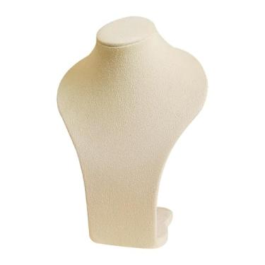 Imagem de LCSVCCXA Suporte de Exibição de Colar, Organizador de Manequim de Colar, Decoração de Casa, Suporte de Exibição de Joias Elegante para Loja, Quarto, Bege