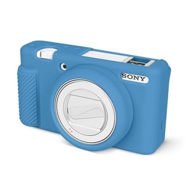 Imagem de Rieibi Capa Para Câmera Zv-1F, Protetora De Silicone Macio Vlog Sony Zv1F/Zv-1M2/Zv-1 Mark Ii, Leve Zv1F - Azul