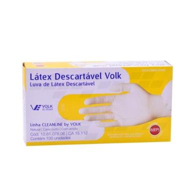 Imagem de Luva de Látex Descartável com Pó EP 100 Unidades - Volk