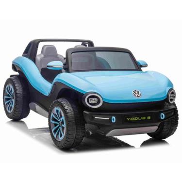 Imagem de Carro Elétrico Infantil E-Buggy Volkswagen 2 Lugares 12V Azul Bel, 12V