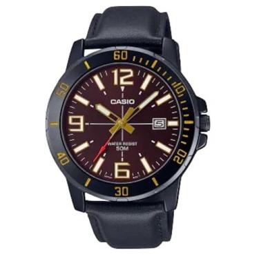 Imagem de RELÓGIO CASIO MASCULINO COURO MTP-VD01BL-5BVUDF