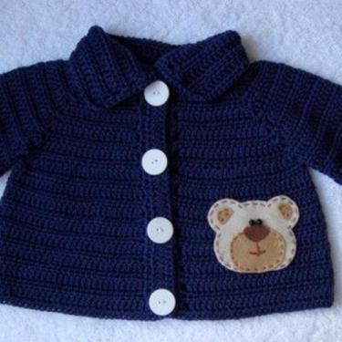 Imagem de Casaco Infantil Bebê Menino Ursinho Fofo