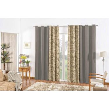 Imagem de Cortina Dublin - Casa Artuz, 2m, Chumbo