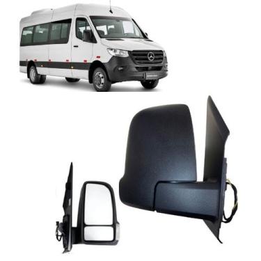 Imagem de Retrovisor manual pisca braço curto sprinter 19/25 l.d - Mercedes-benz