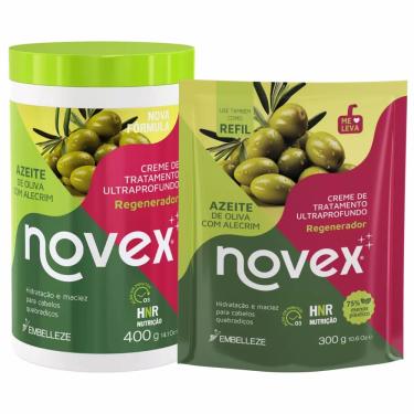 Imagem de Kit Creme de Tratamento Novex Azeite de Oliva com Alecrim Ultraprofundo + Refil
