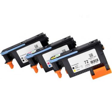 Imagem de 72 cabeças de impressão compatíveis com impressoras HP Designjet T610 T620 T770 T790 T1100 T1120 T1200 T1300 T2300.