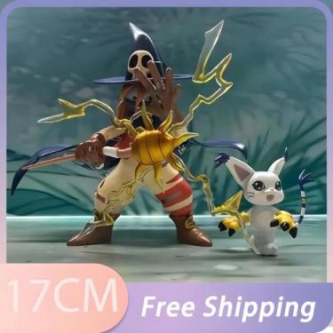 Imagem de 17cm Digimon Adventure Anime Action Figure Wizarmo Tailmon Ornamento M